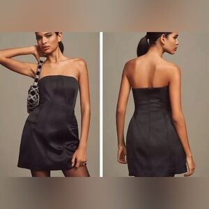 NWT Anthropologie Strapless Sculpted Mini Dress Size S